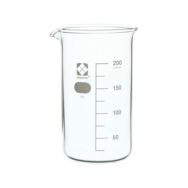 トールビーカー 目安目盛付 200mL 10入 (010040-200A)
