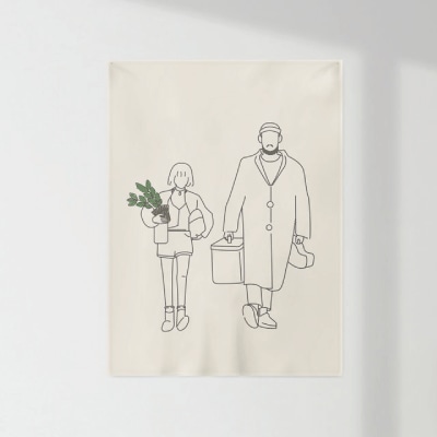 Qoo10 ファブリックポスター 家具 インテリア