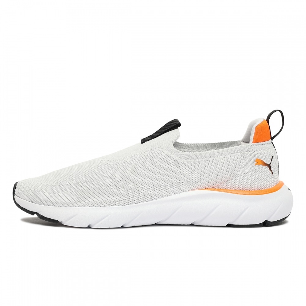 PUMA ソフトライドフレックススリッポンニット 30983302-フェザーグレー-リッキーオレンジ