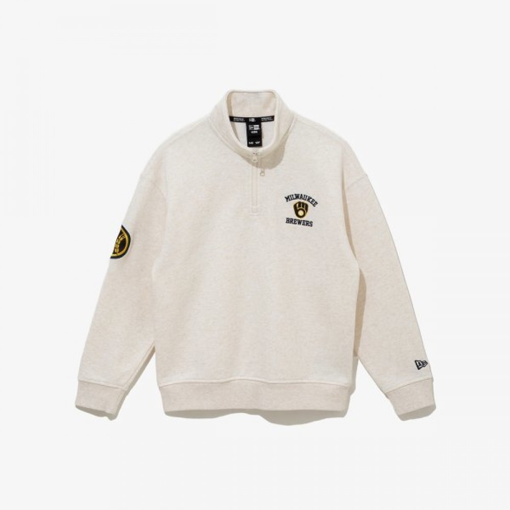 MLB キッズ ミルウォーキー・ブルワーズ ハーフジップ オートミル 8,763円