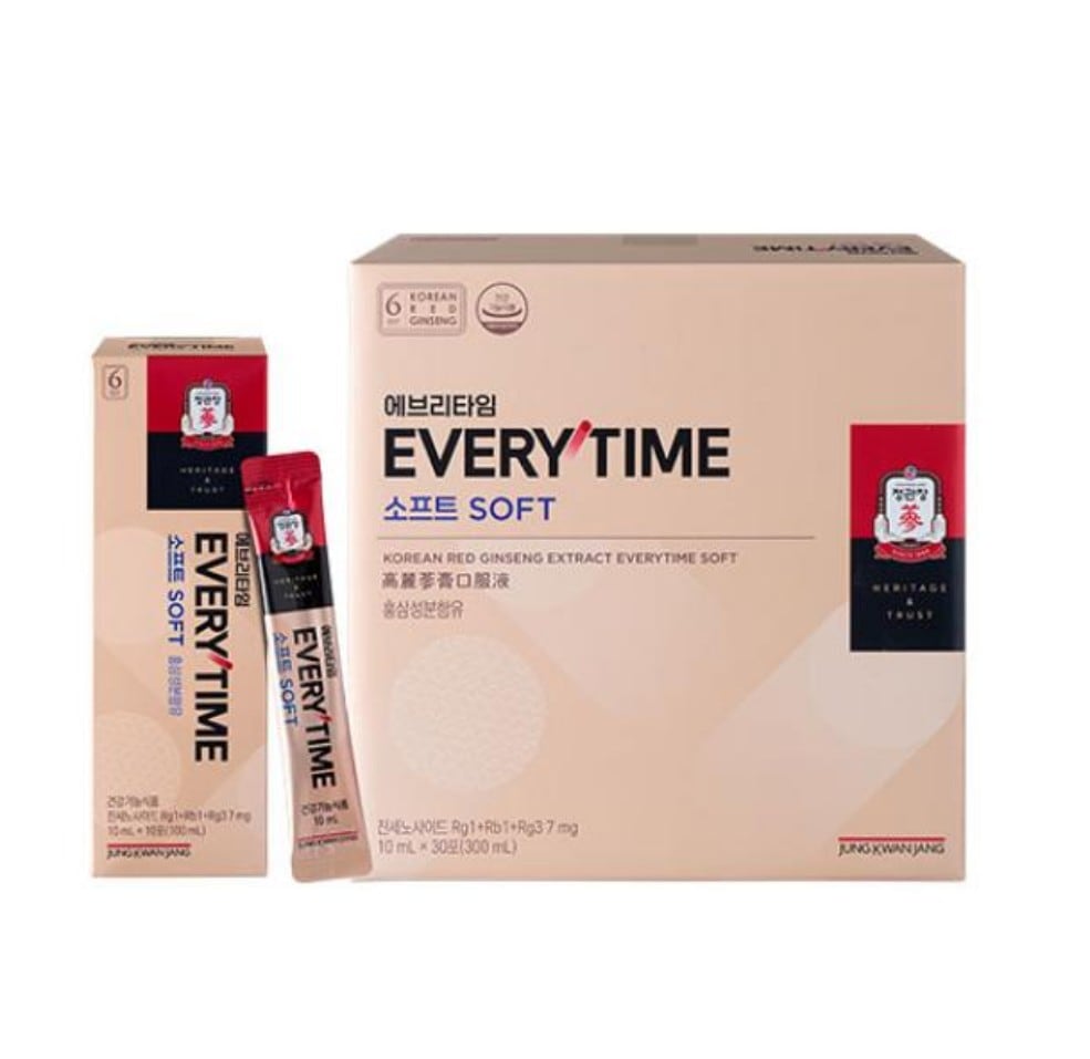 エブリタイム 紅参正ソフト(10mL*30包) 6年根 高麗人参 韓国健康食品