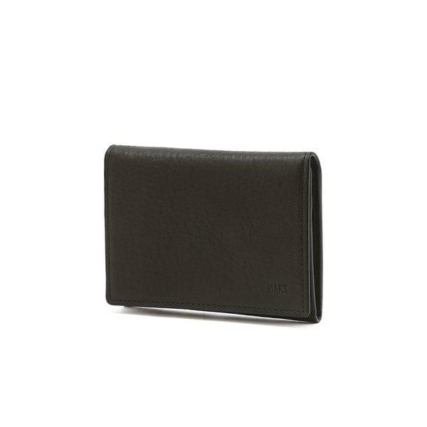 [25FW] カーキエンボスロゴ 牛革カード入れ DBHO5FL04K3