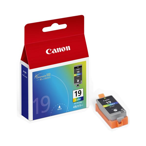 (まとめ) キヤノン Canon インクタンク BCI-19CLR 1510B001 1個 (×10セット)