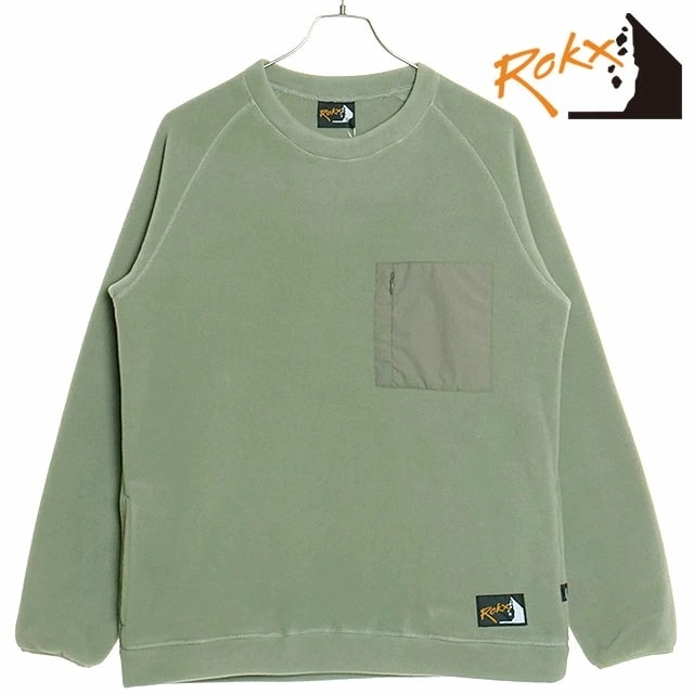 クラシック203 フリースクルーセーター [RXMF244001] CLASSIC 200 FLEECE CREW SWETER メンズ トップス プルオーバー MOSS