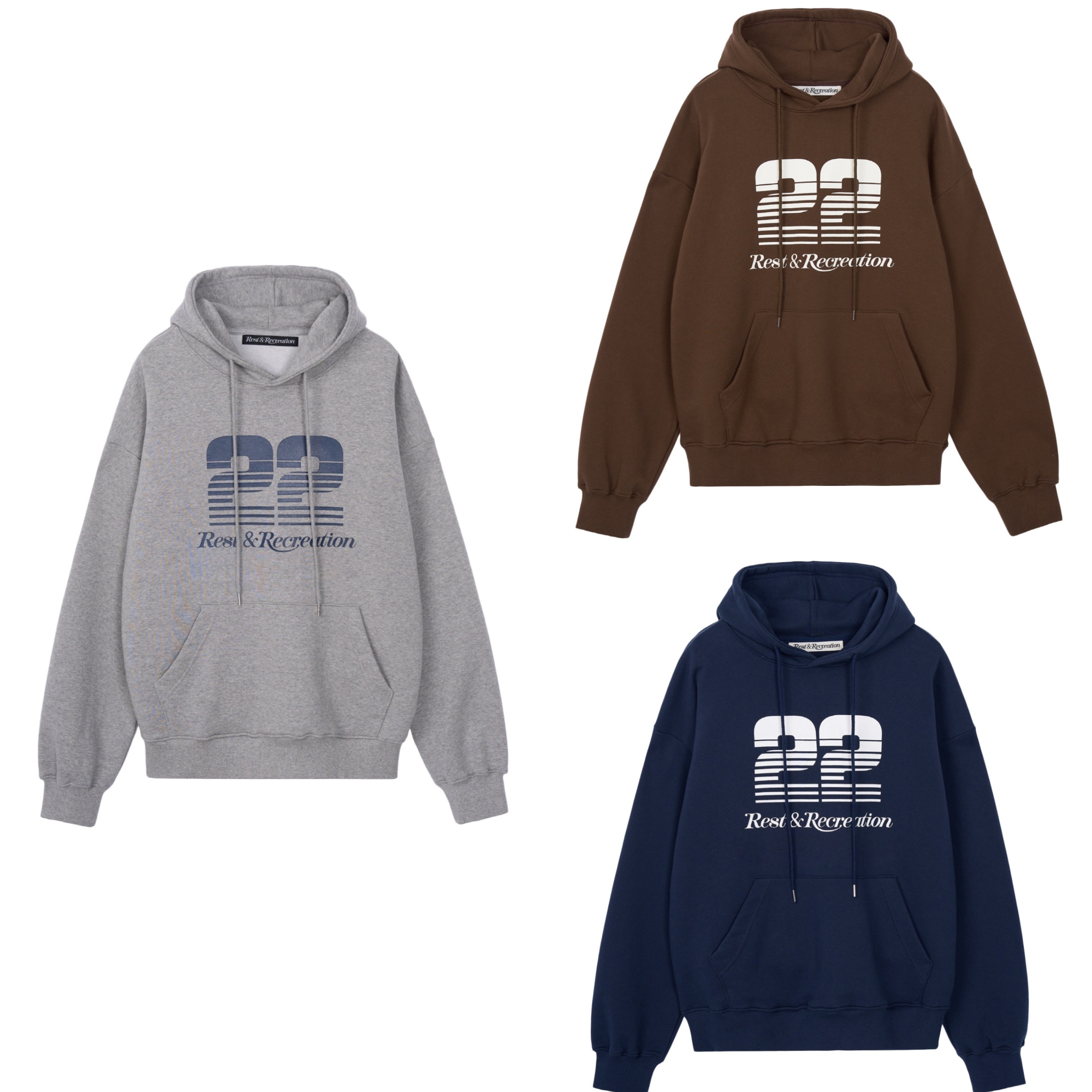 RR 22 LOGO OVERSIZED HOODIE