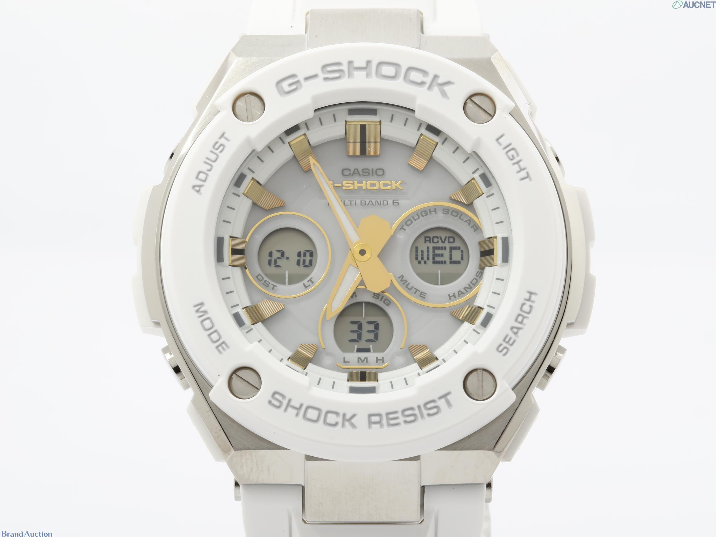 時計 G-SHOCK G-STEEL Mid Size Series 樹脂 ステンレススチール GST-W300-7AJF アナデジ ホワイト メンズ時計 メンズウォッチ【本物保証】