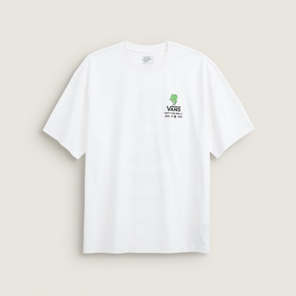 ヴァンズ 反物市 どるり 半袖 Tシャツ VN000ZXNWHT-WHT