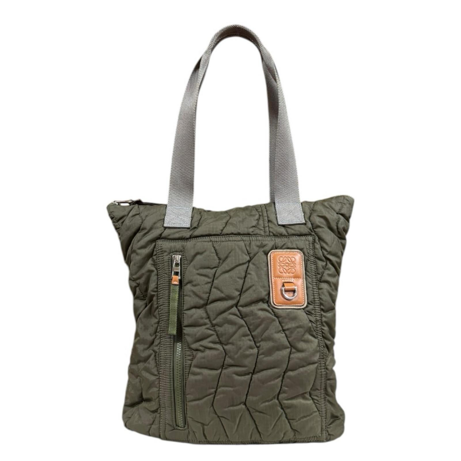 ロエベ アイ／ロエベ/ネイチャー トートバッグ ナイロン グリーン LOEWE 中古
