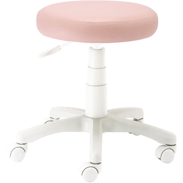 RZR-103WP ラウンドチェア ホワイト脚 ピンク メーカー直送