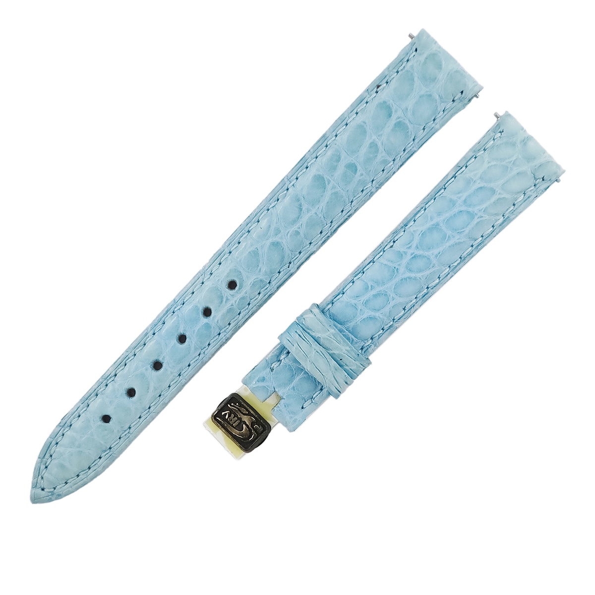 トノウカーベックス 1752 クロコバンド レディース 未使用 純正 ショート マット 14mm ブルー 3年保証