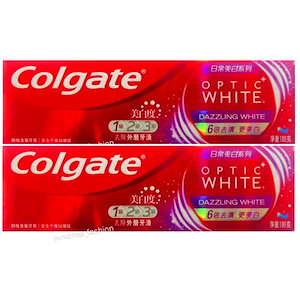 コルゲート Colgate オプティックホワイト Dazzling White 歯磨き粉 2個セット