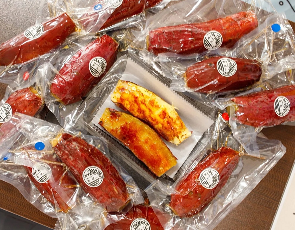 4kg『もとの樹グループ』蜜屋の熟成壺焼き芋!!【熟成壺焼き芋】【冷凍】旭甘十郎紅はるか/旭村シルクスイート/季節により他の品種有　1kg超(5本から7本)