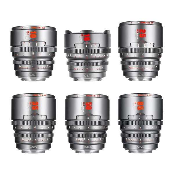7A-HP6SET-X-T チタングレー HOPE Prime 単焦点レンズ 6本セット (富士フイルムXマウント)