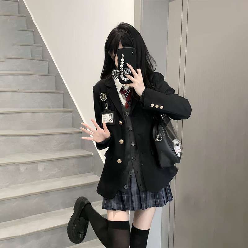 【好評価率が99% を超えた同金】アニメ学姉jk制服スーツ女子秋冬金学校は学院風スカートのカーディガンスーツ一式を提供している
