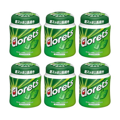 他サイト： モンデリーズ クロレッツ オリジナルミントボトル 140g ×6個の商品画像