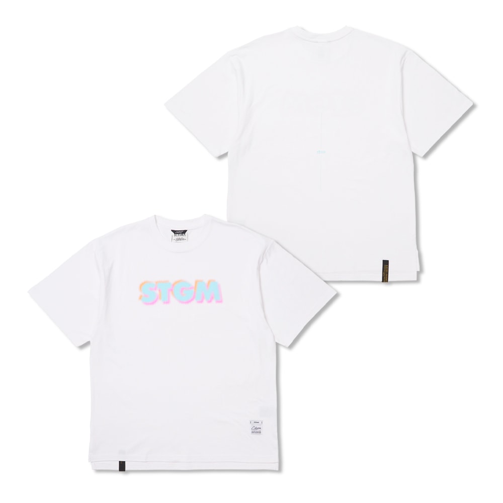 Harf Tone Oversized Short Sleeves T-Shirts White