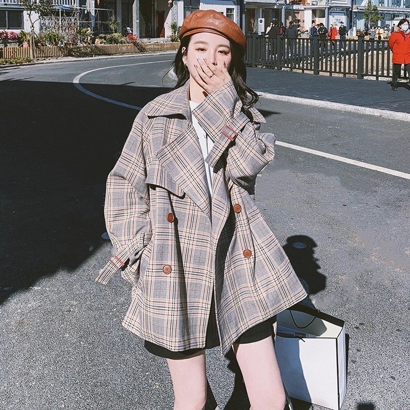 春服トレンチコートレディーススプリングコートショート丈チェスター秋春コート20