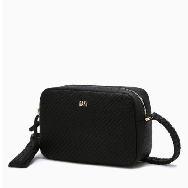 ブラック ハウスチェック 京版 レザー クロスバッグ DCBA5E411BK