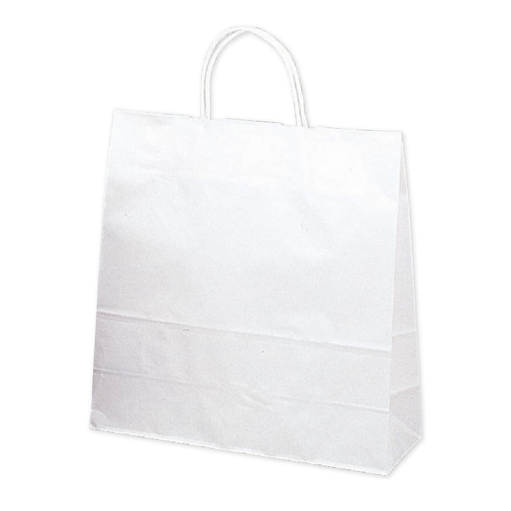 （まとめ買い）ササガワ 手提げ袋 白無地 幅320xマチ110x高さ320mm 50枚入 50-5200 [x3]