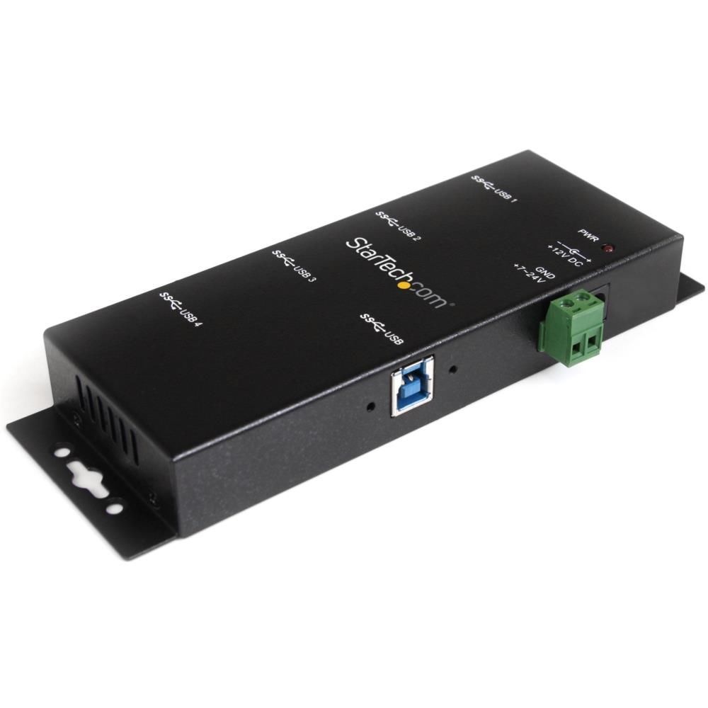 StarTech.com [ST4300USBM] 4ポート産業用USB 3.0ハブ ESD保護 ウ