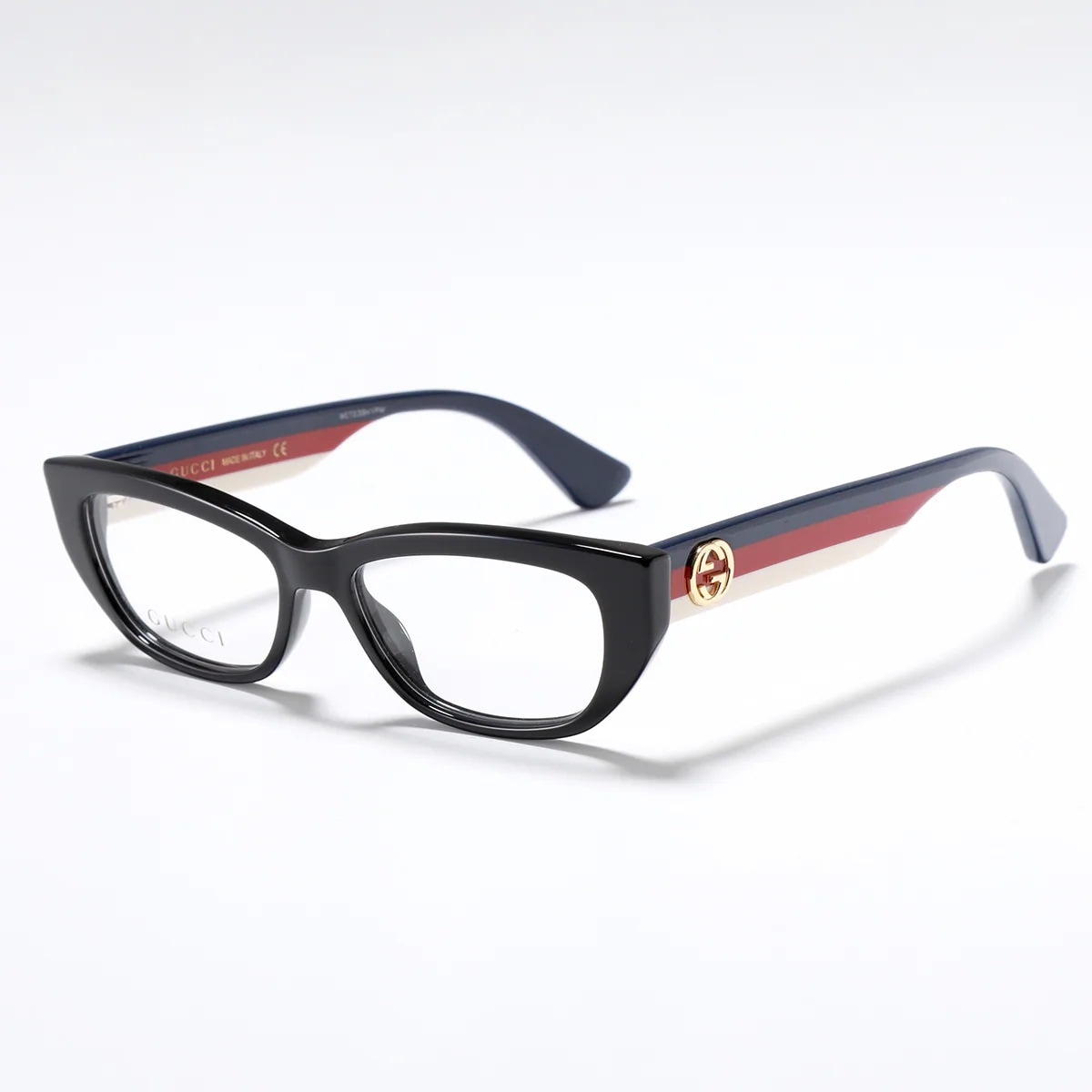 GUCCI グッチ GG0277O GUCCI グッチ メガネ GG0277O レディース スクエア型 めがね メタルロゴ アイウェア トリコロール 005/B