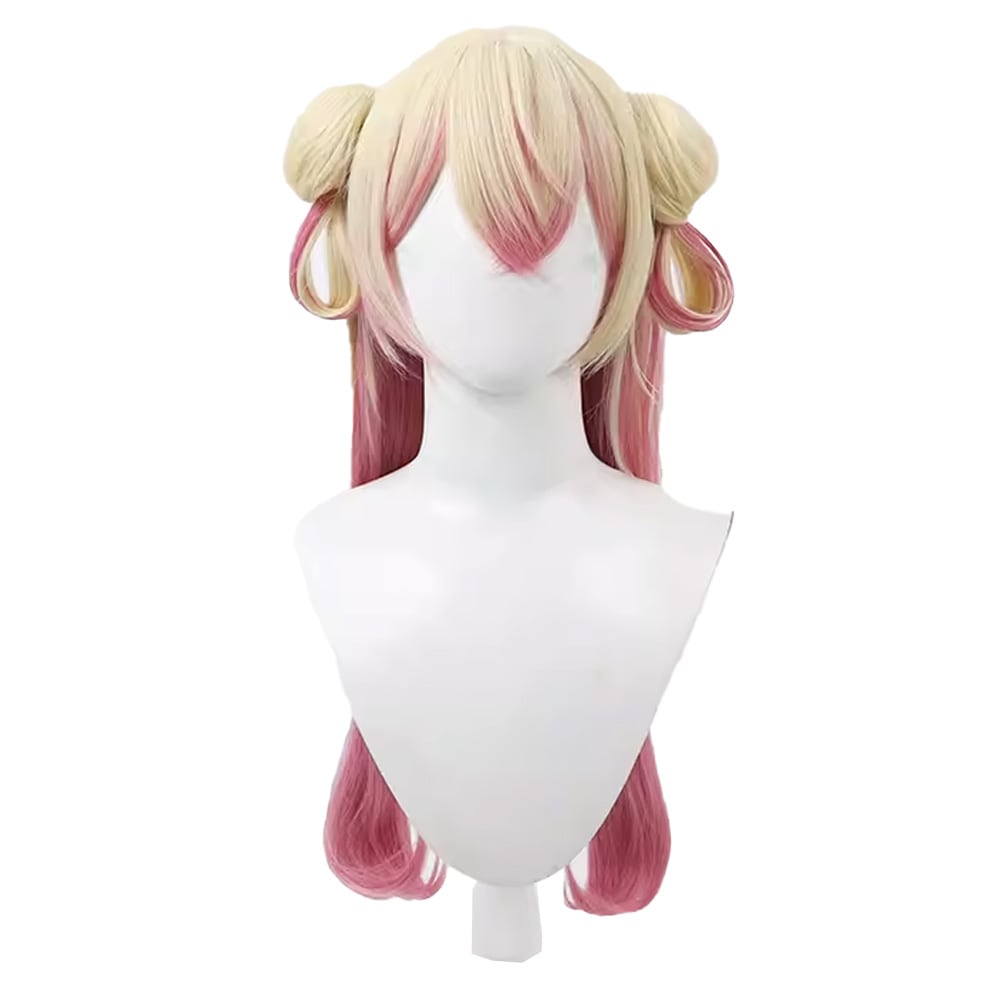 バーチャルYouTuber　VTuber ホロライブ コスプレ 桃鈴ねね　六福村コラボ コスプレウィッグ
