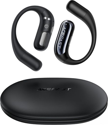 【存在を無しに挑戦!】ACEFAST オープンイヤー イヤホン ワイヤレス BLUETOOTH 5.4 耳を塞がない 軽量 ランニング・スポーツイヤホン 急速充電 マイク付き 耳掛け 左右分離型 完全