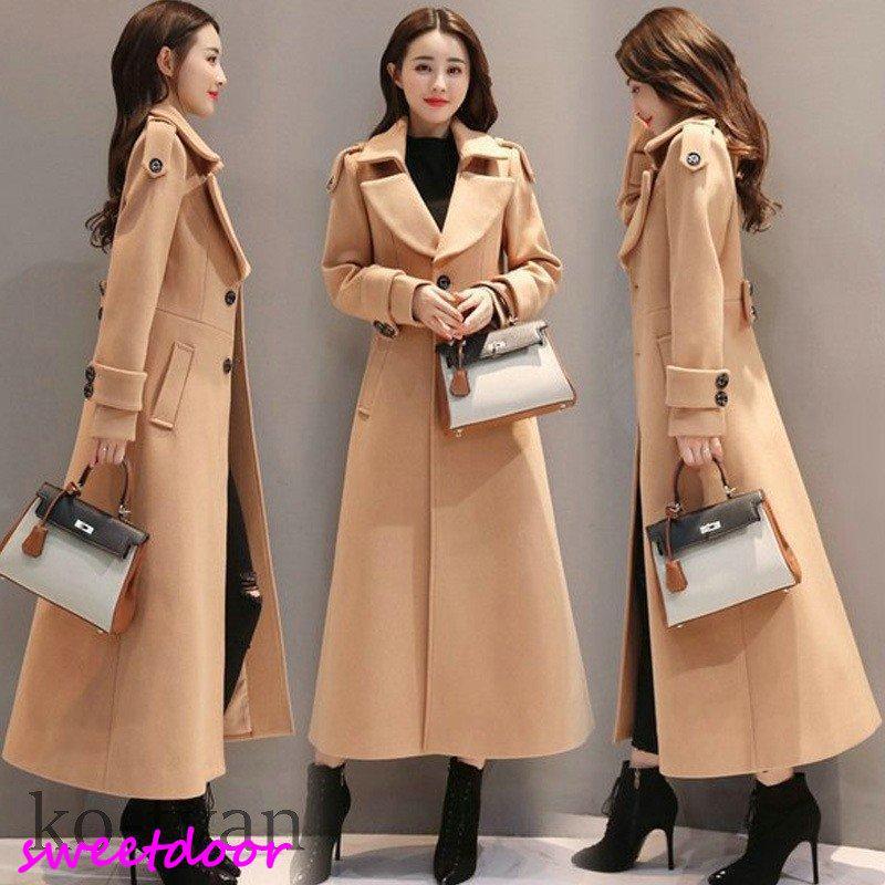 チェスターコートレディース秋冬ロングコート冬コート超ロング無地着痩せ体型カバーお洒落きれいめ通勤結婚式二次会30代40代