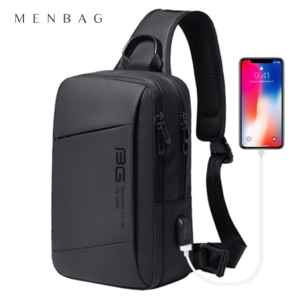 BNG 丈夫なスリングバッグ メンズ iPad タブレット 旅行用 バッグ