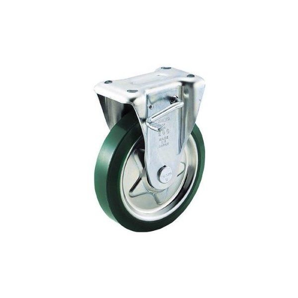 TUKB-150 プレス製ウレタンキャスター (固定ストッパー付 Φ150) メーカー直送