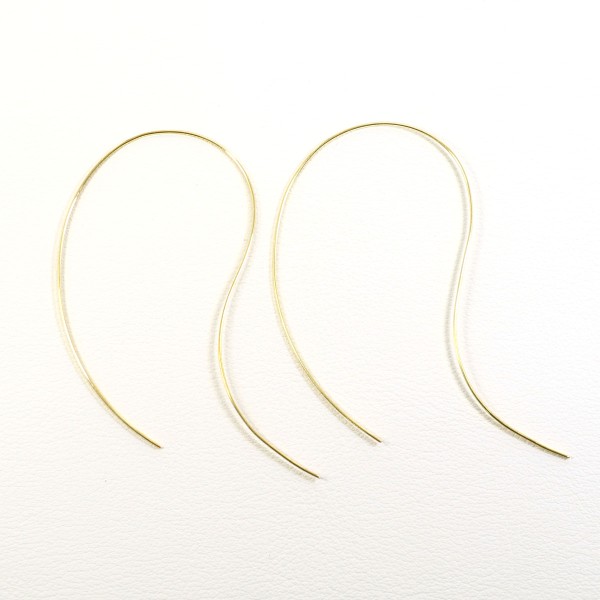 K18 18金 YG イエローゴールド ピアス 総重量約1.7g ジュエリー 中古