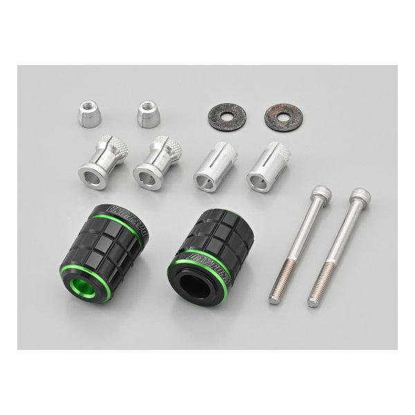 バーエンド スズキ / 汎用 ハンドル内径φ14-19 BRICK ライムグリーン 37382