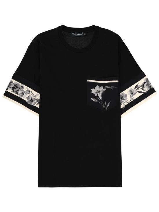 DOLCE & GABBANA Men T-Shirts G8SB2T G7PZJN0000 BLACK