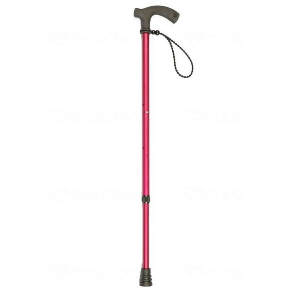 マルトク 2段伸縮杖らふらふ スタンダード ワインレッド メーカー直送