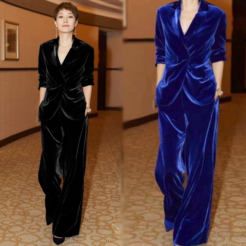 アウター ボトムス セットアップ ジャケット テーラードジャケット パンツ ズボン ワイドパンツ Vネック 襟付き 長袖 ワイド ストレート Iライン ハイウエスト ボタン 前開き ポケット