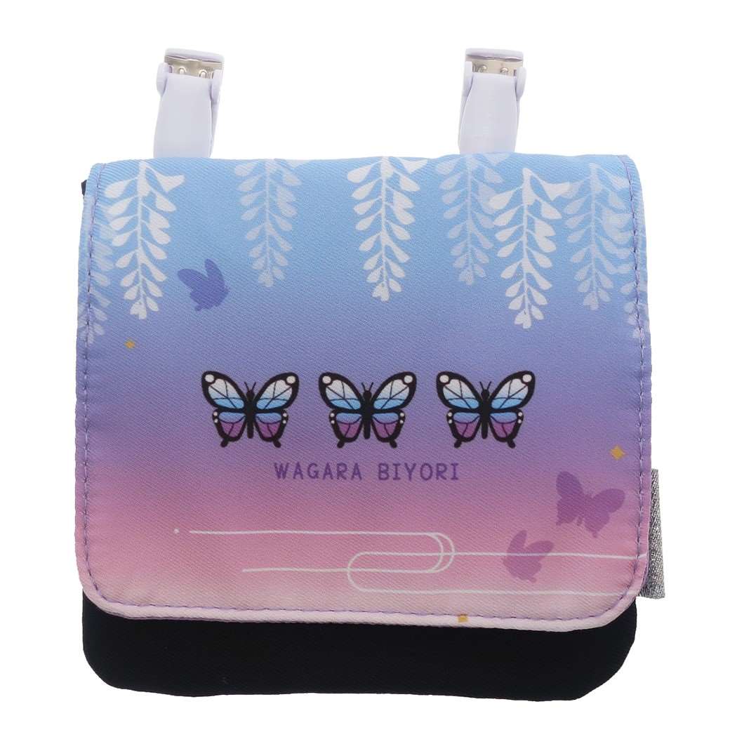 和柄びより クリップポーチ マルチポケット 55 以上節約 チョウ ムラサキ クーリア 移動ポケット 保育園 グッズ かわいい 小学生 女の子向け メール便可シネマコレクション 幼稚園 キッズ