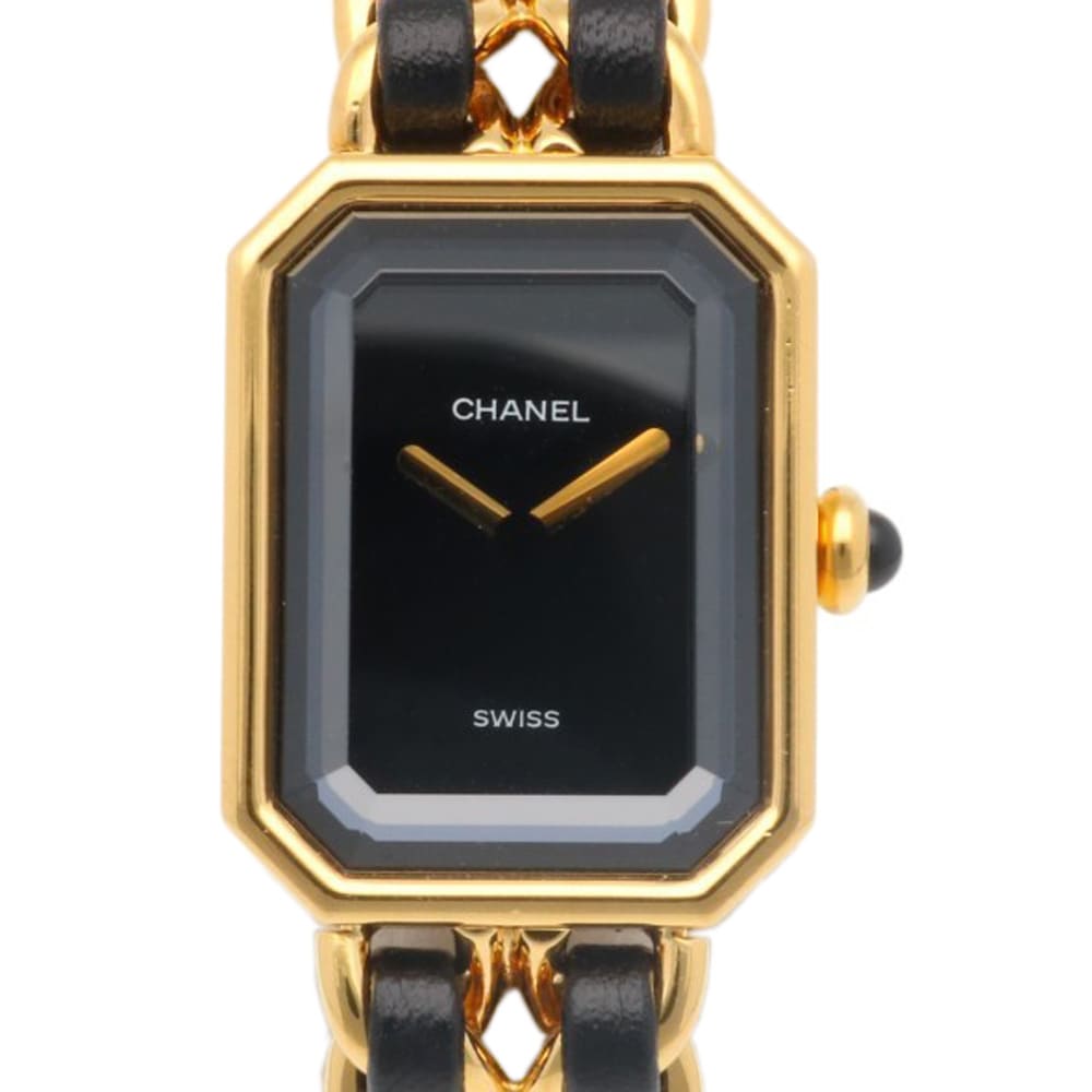 シャネル プルミエール M 腕時計 GP H0001 クオーツ 1年保証 CHANEL 中古