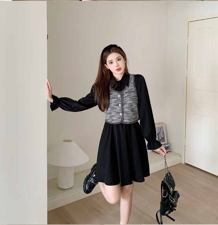 売切必至【大きいサイズL-4XL】2枚セットワンピース【大きいサイズ レディース 春夏 結婚式 きれいめ タイト フォーマル 大人 上品 チュニック one-piece】 5,045円