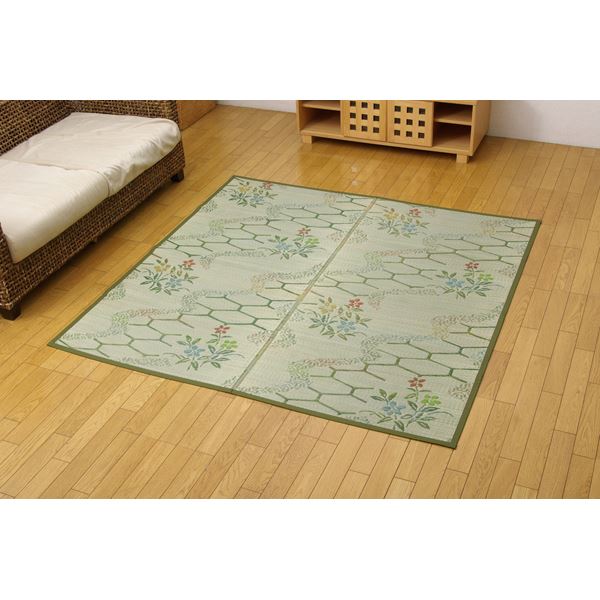 い草花ござ カーペット 江戸間8畳（約348x352cm）