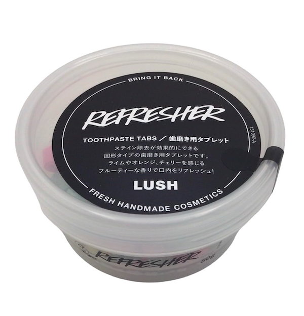 LUSH 茶色く クレームドマント マウスウォッシュ/洗口タブレット