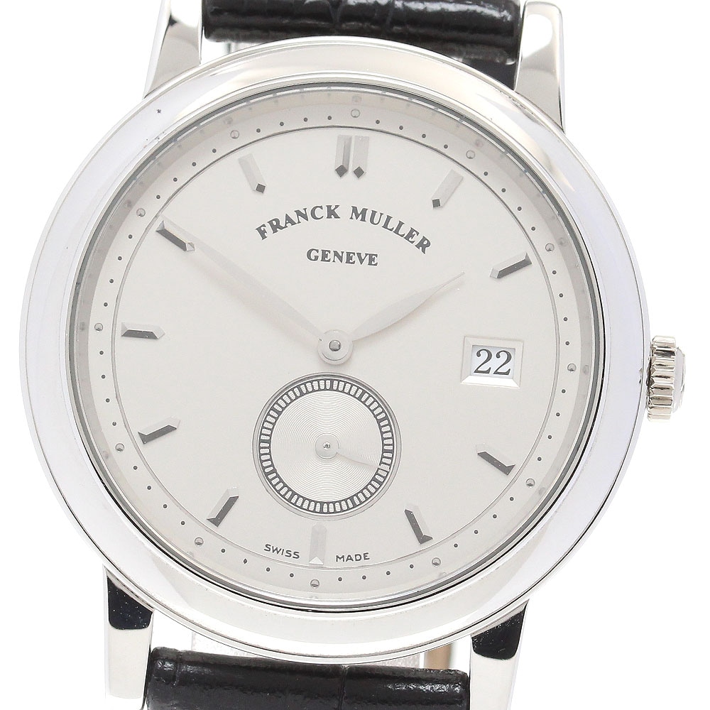 フランクミュラー FRANCK MULLER 2000AT ラウンド クラシック PT950 スモールセコンド デイト 自動巻き メンズ 良品 _840169【中古】