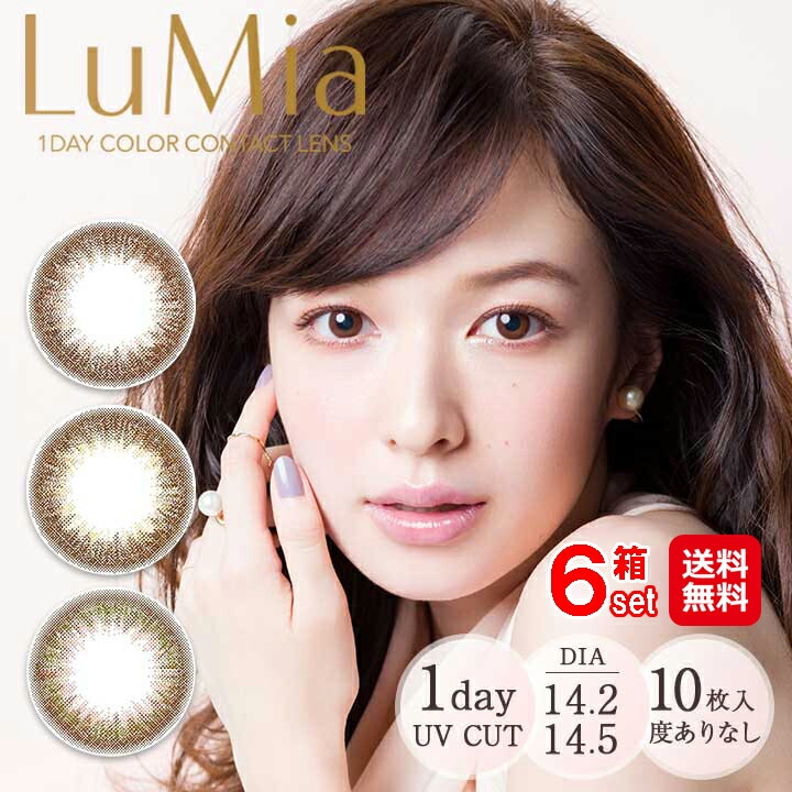 LuMia14.5 ルミア 1day 度あり 10枚入6箱 カラコン ワンデー 森絵梨佳 ナチュラル ヌーディ―ブラウン スウィートブラウン 8,276円