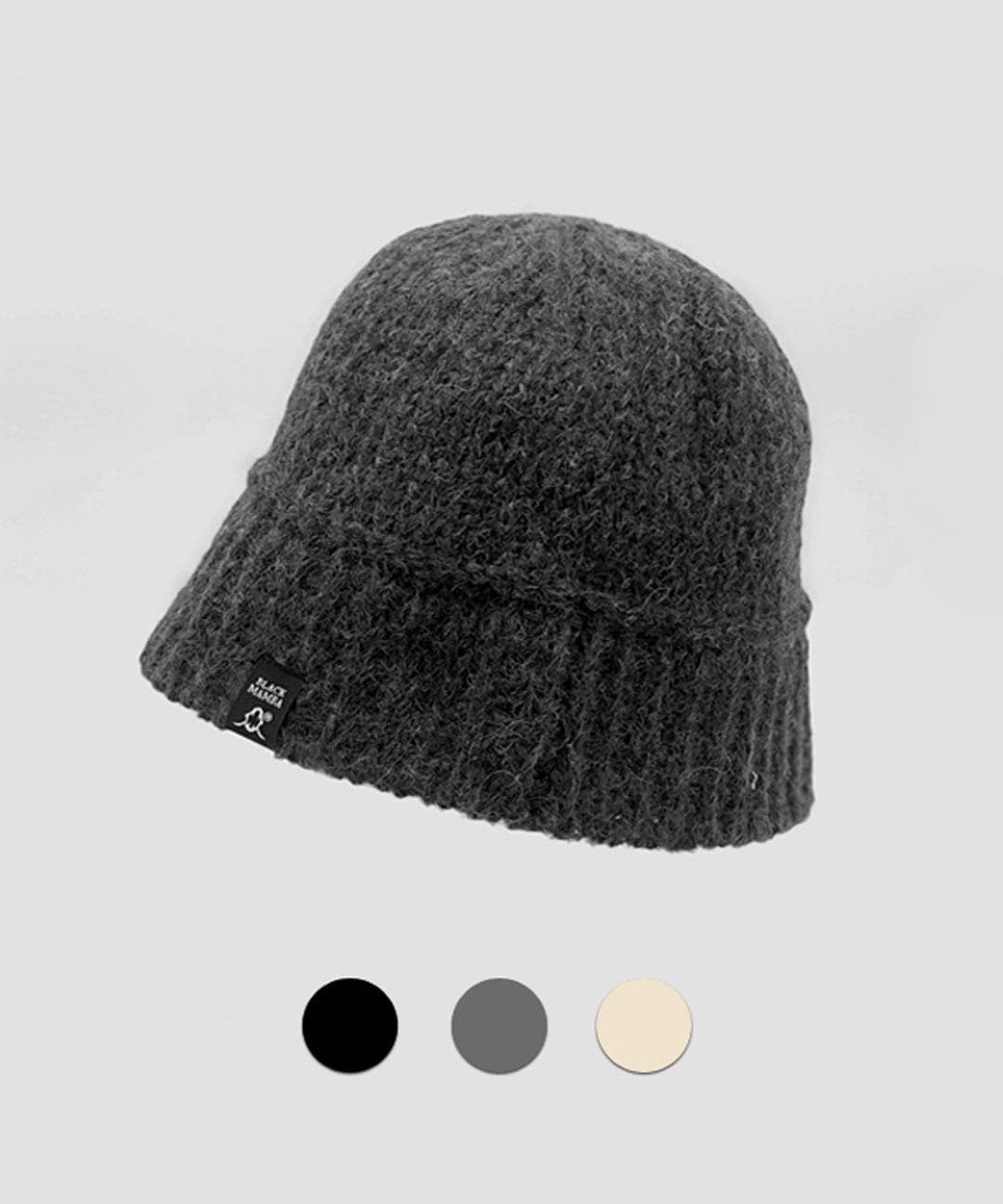 Black Mamba Cope Knit Bucket Hat 3 COLOR (NCT Jisung, RIIZE eunseok, StrayKids leeknow, SF9 dawon)