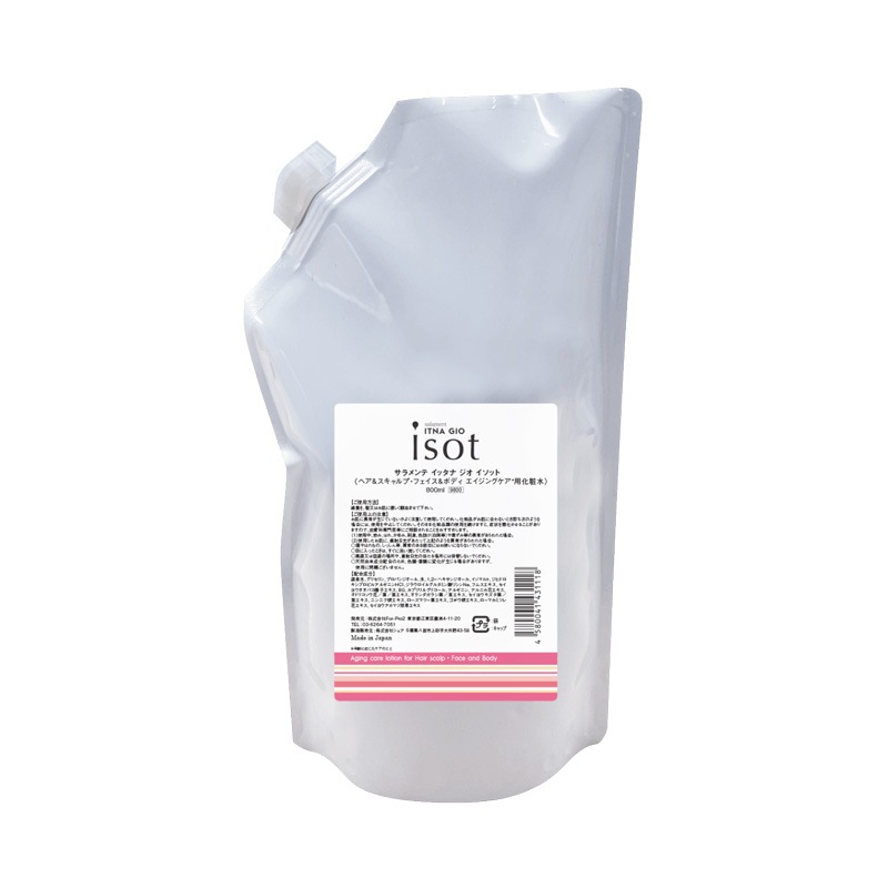 [国内正規品] サラメンテ イッタナジオ イソット 800ml（リフィル） salament ITAN GIO 頭皮 頭皮 顔 使える 酵素ローション これ1本 かんたん エイジングケア 活性酸素