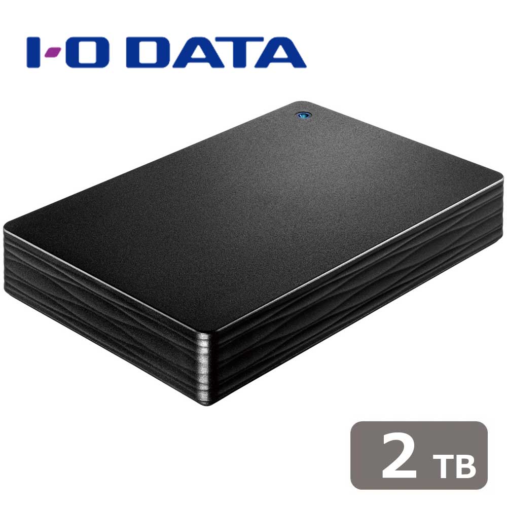 アイ・オー・データ機器I-O DATA USB 3.1 Gen 1 ポータブルハードディスク 2TB（ブラック） HDPHUT2DKR