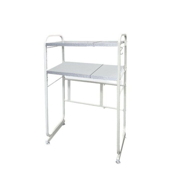 [ガルバリウム鋼板使用] 伸縮式 キッチンペールラック 2段 グランホワイト LUGSJAPAN 組立品