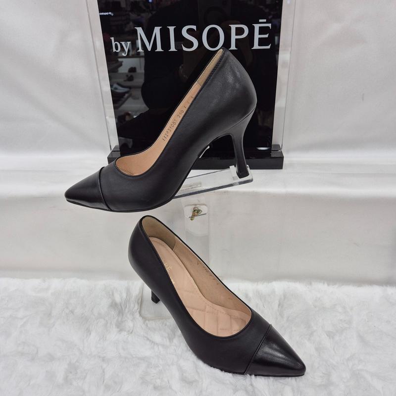 By 女性ツートンクラシックパンプス 112HT431FS008 BLACK 1 JJ