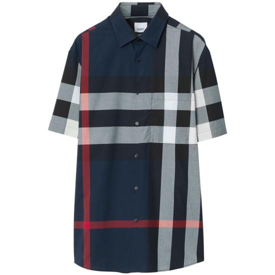 BURBERRY Men Shirts 8079592 SUMMERTON A1960 BLUE MULTICOLOUR