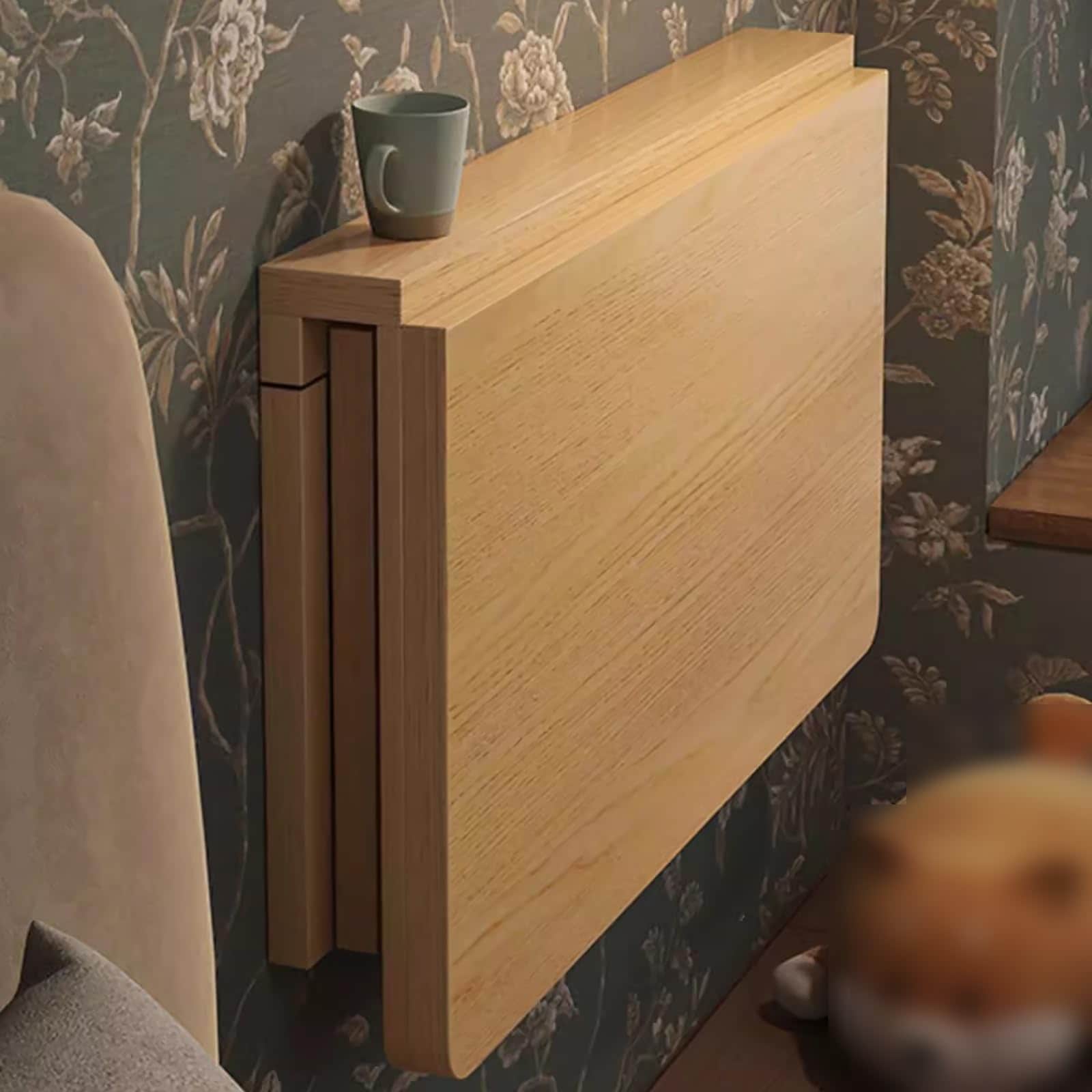 木製の壁掛け折りたたみテーブルキッチンダイニングルームホームバーに省スペース安定性と頑丈性を備えた折りたたみ式壁掛けデスクワークベンチ