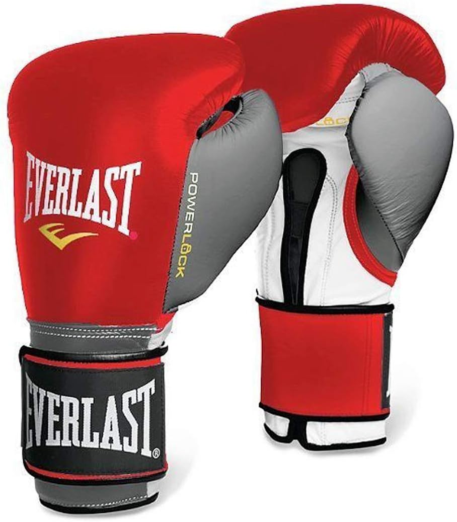 グレー,レッド Everlast PowerLock Pro トレーニンググローブグレー,レッド